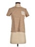 LAKE Tan Short Sleeve Turtleneck Size S - photo 1