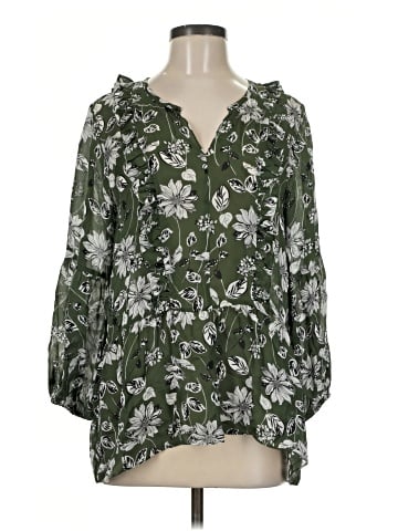 Shoshanna 3/4 Sleeve Silk Top (view 1)