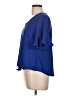 Perseption Concept Blue Short Sleeve Blouse Size L - photo 5