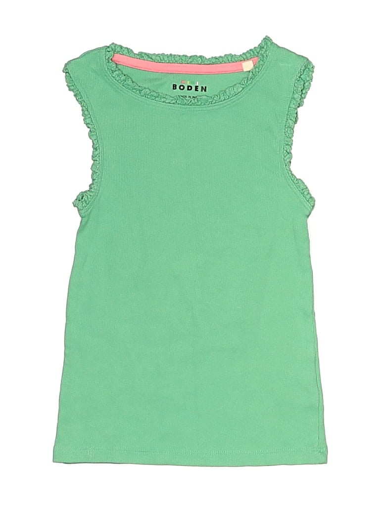 Pre-owned Mini Boden Kids' Sleeveless T-shirt In Green