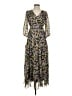 Taylor 100% Polyester Floral Black Casual Dress Size 2 - photo 1