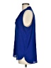 Vince Camuto 100% Polyester Blue Sleeveless Blouse Size M - photo 5