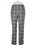 Black Label by Evan Picone 100% Polyester Plaid Gray Casual Pants Size 12 - photo 1
