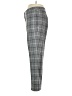 Black Label by Evan Picone 100% Polyester Plaid Gray Casual Pants Size 12 - photo 5