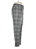 Black Label by Evan Picone 100% Polyester Plaid Gray Casual Pants Size 12 - photo 4