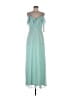 #Levkoff 100% Polyester Teal Cocktail Dress Size 6 - photo 1