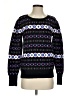 Ann Taylor LOFT Print Purple Black Pullover Sweater Size S - photo 1