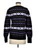 Ann Taylor LOFT Print Purple Black Pullover Sweater Size S - photo 2