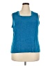 Citiknits Blue Sleeveless Blouse Size 2X - photo 1