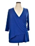Avenue Blue 3/4 Sleeve Top Size 14 Plus - photo 1
