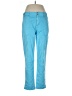 White House Black Market Chevron-herringbone Blue Jeans Size 10 - photo 1