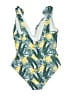 Unbranded Print Yellow One Piece Swimsuit Size XXL - photo 2