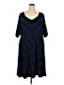 Torrid Chevron-herringbone Blue Casual Dress Size 5X Plus (5) - photo 1