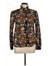 Boden 100% Cotton Floral Brown Long Sleeve Blouse Size 10 - photo 1