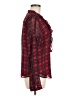 Tommy Hilfiger 100% Polyester Plaid Red Long Sleeve Blouse Size M - photo 4