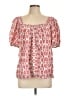 Max Studio Pink Short Sleeve Blouse Size L - photo 1