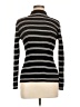 Nine West Stripes White Black Turtleneck Sweater Size L - photo 1