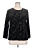 Notations Black Long Sleeve Blouse Size XL - photo 1