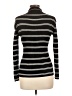 Nine West Stripes White Black Turtleneck Sweater Size L - photo 2