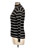 Nine West Stripes White Black Turtleneck Sweater Size L - photo 5