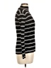 Nine West Stripes White Black Turtleneck Sweater Size L - photo 4