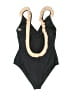 Cupshe Solid Black One Piece Swimsuit Size M - photo 2