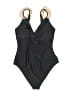 Cupshe Solid Black One Piece Swimsuit Size M - photo 1