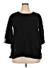 Karen Scott 100% Cotton Black Pullover Sweater Size 2X - photo 1
