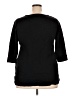 Karen Scott 100% Cotton Black Pullover Sweater Size 2X - photo 2