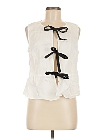 Orange Sleeveless Blouse (view 1)
