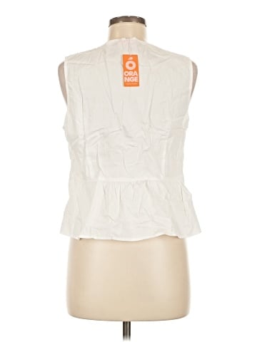 Orange Sleeveless Blouse (view 2)