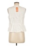 Orange Ivory Sleeveless Blouse Size M - photo 2