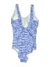 L.L.Bean Tweed Blue One Piece Swimsuit Size 12L - photo 2