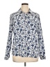 Architect 100% Polyester Floral Blue Long Sleeve Blouse Size XL - photo 1