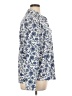 Architect 100% Polyester Floral Blue Long Sleeve Blouse Size XL - photo 4