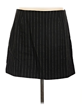 Madewell Wool-Blend Mini Skirt in Pinstripe (view 1)