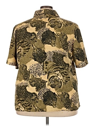 Notations Short Sleeve Button-Down Shirt (view 2)