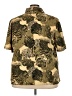 Notations Animal Print Gold Short Sleeve Button-Down Shirt Size 3X - photo 2