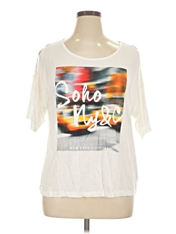 New York & Company Short Sleeve Top (view 1)