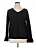 Ann Taylor Black Long Sleeve Blouse Size XL - photo 1