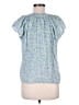 Rails Blue Short Sleeve Blouse Size M - photo 2