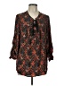 DR2 Black 3/4 Sleeve Blouse Size L - photo 1