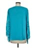 Chico's 100% Polyester Teal 3/4 Sleeve Blouse Size M - photo 2