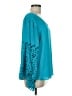 Chico's 100% Polyester Teal 3/4 Sleeve Blouse Size M - photo 4