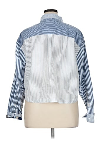 American Eagle Outfitters Long Sleeve Button-Down Shirt (view 2)
