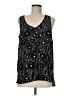 14th & Union 100% Polyester Black Tank Top Size M - photo 1