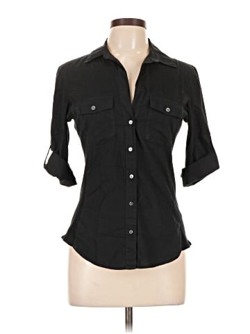 James Perse 3/4 Sleeve Button-Down Shirt (view 1)