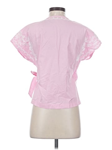 Madewell Embroidered Side-Tie Wrap Top (view 2)