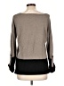 Peck & Peck 100% Cashmere Color Block Gray Cashmere Pullover Sweater Size L - photo 2