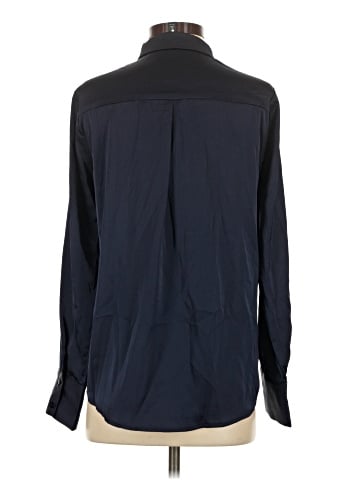 Aqua Long Sleeve Blouse (view 2)
